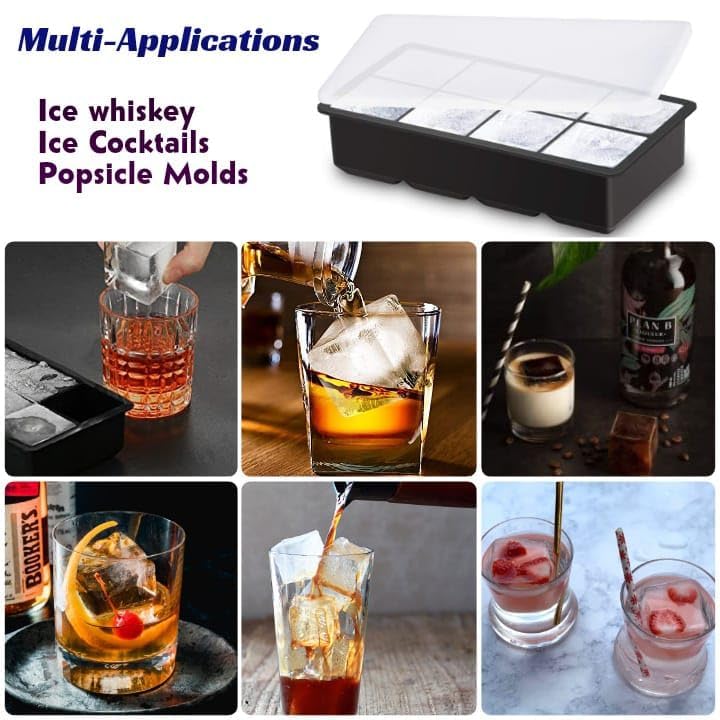 GOVINDGOPAL GOVINDGOPAL Ice Tray Silicone Water Bottle Long Stick Ice Cube Trays with Easy Push Pop Out Narrow Ice Stick Cubes Assorted Color Silicone Bottom Ice Stick Tray Pack of 3  - Image 4