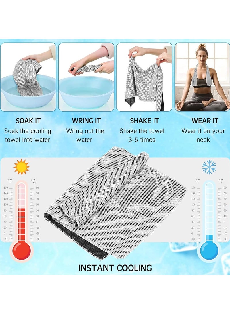 CABINA HOME Cooling Towel, Cool And Dry Towel In Summer, Suitable For Bicycle, Yoga, Running, Fitness Enthusiasts 30x100cm - Image 2