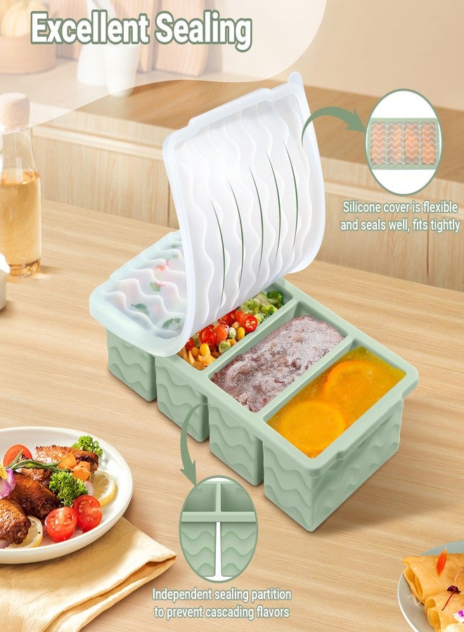 Doasuwish Silicone Freezer Tray for Soup Sauce Cube 2Pcs - Image 5