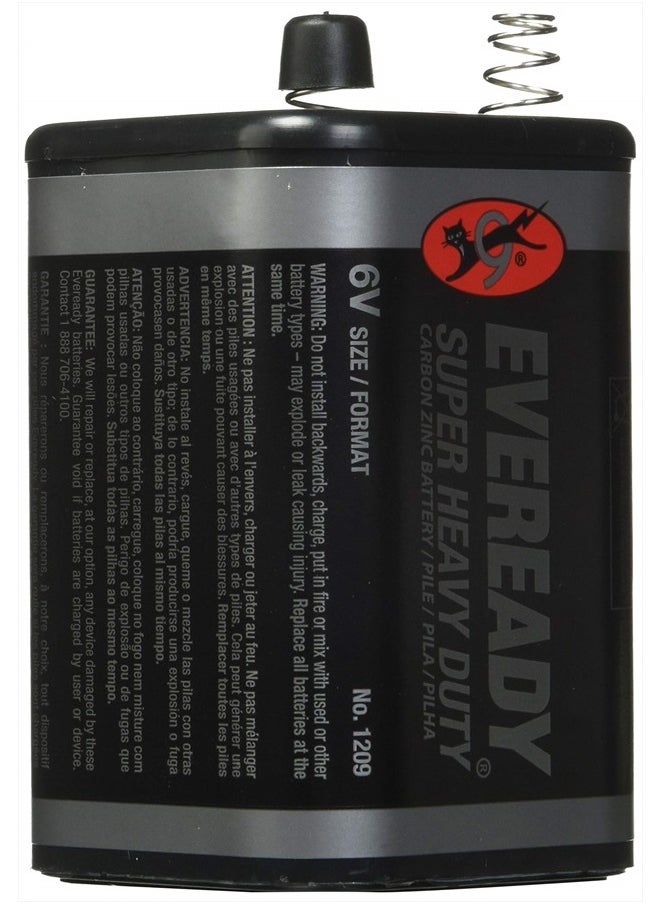 Eveready - EVEREADY 6V Battery, Super Heavy Duty 6 Volt Battery, 1 Count - Image 1