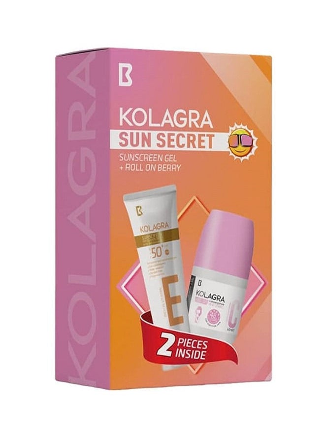 Sun Secret Pack Sunscreen Gel Cream 50ml + Roll On Berry 3 in1 60ml - pzsku/Z68DF1CC8DFA3F5087DB4Z/45/_/1692780839/4f40420a-2a09-4756-95b5-5664212773af