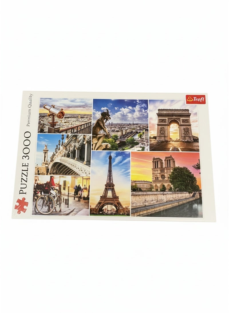Trefl Premium Quality Trefl Puzzle 3000 PCS - Magic Of Paris-Collage - Image 1
