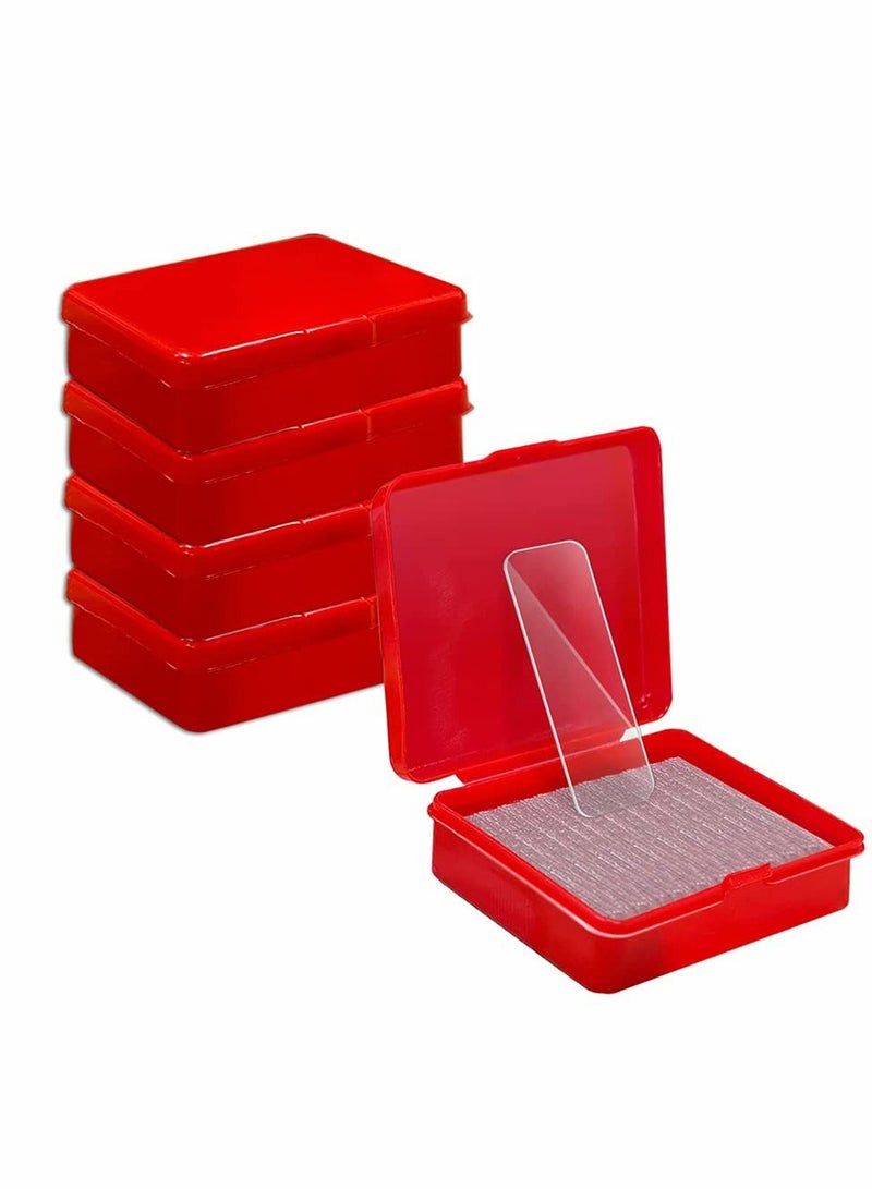 KASTWAVE 240 PCS Removable Double Sided Adhesive Tape, Reusable Mounting Tape with Storage Box, Wall Tape Strips Transparent Tape for Photo Walls Poster Spring... - Image 1