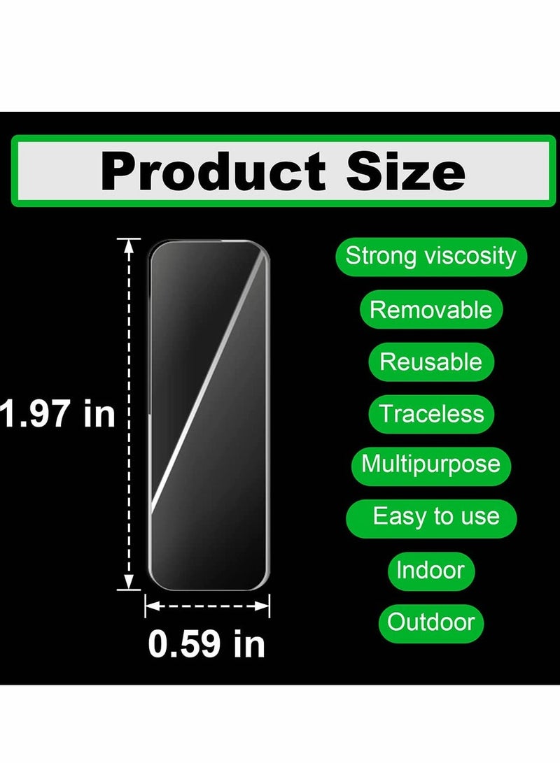 KASTWAVE 240 PCS Removable Double Sided Adhesive Tape, Reusable Mounting Tape with Storage Box, Wall Tape Strips Transparent Tape for Photo Walls Poster Spring... - Image 4