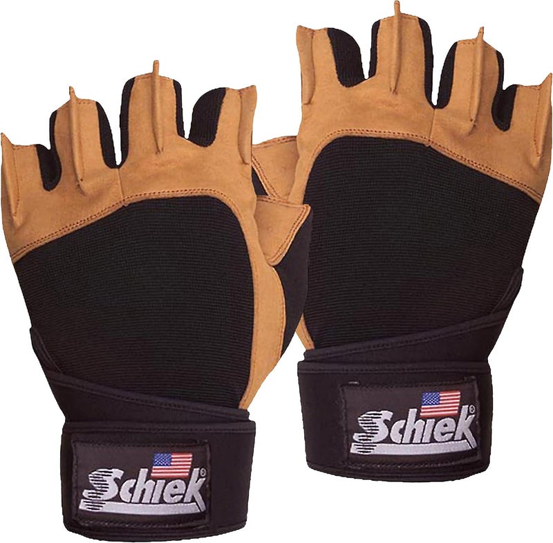 Schiek 425 Power Series Weight Lifting Gloves with Wrist Support - Large - Image 1