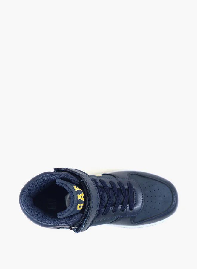 GAP Boys' BOSTON MID High Top Sneakers with Hook and Loop Closure - GPK5217140923