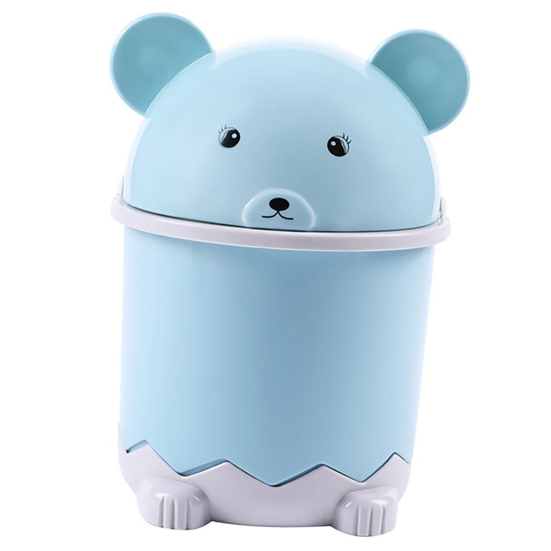 Cartoon Desktop Trash Can Flip Top PP Multifunctional Cute Desktop Garbage Can for Living Room - Image 4