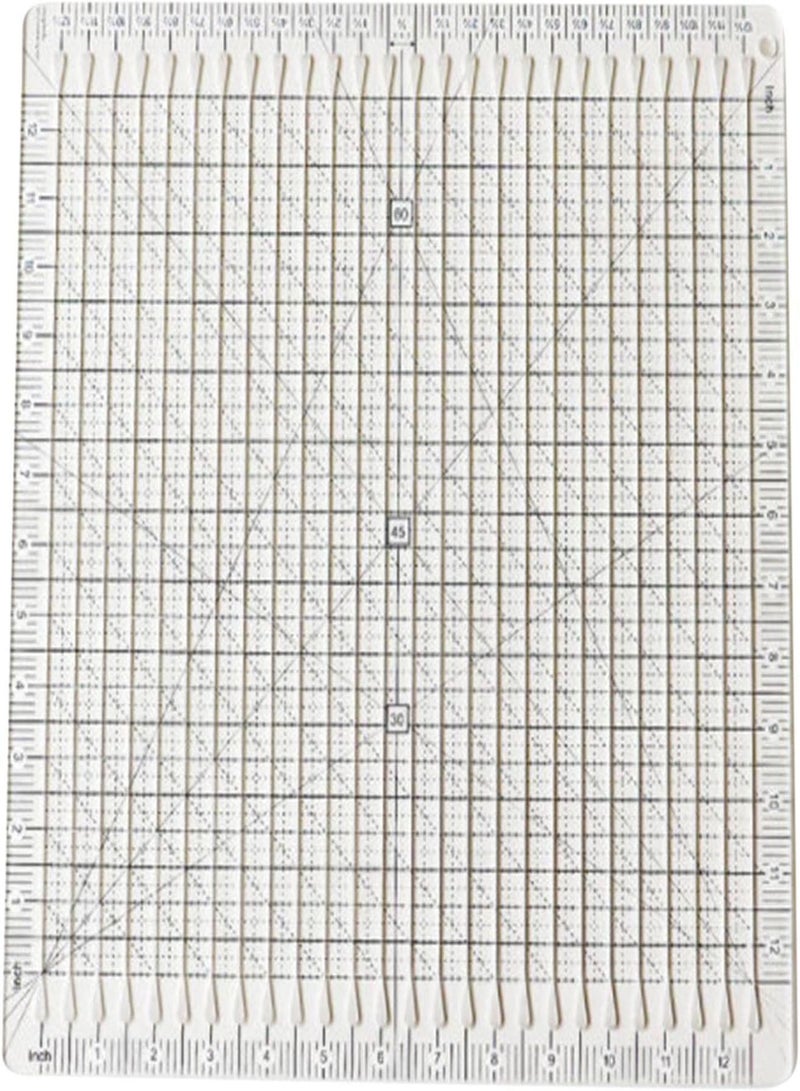 GGOOT Quilt Cutting Ruler, Tailor Ruler Quilting Ruler, Stripology Ruler,Square Acrylic Quilting Rulers For Quilt, Measuring, Patchwork, Templates Sewing Ruler T Shirt Alignment Transformation Ruler - Image 1