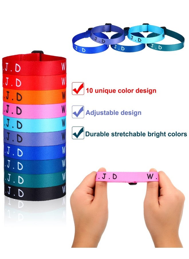 Juinte 100 Pcs WWJD Bracelets What Would Jesus Do Bracelets Webbing Jesus Religious Christian Wristbands 10 Colors Woven Wristbands for Women Men(Vivid Color) - Image 2