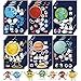 T-Antrix 24 Pieces Make Your Own Planet Stickers Make A Face Stickers for Kids Toddlers with Planets Solar System DIY Craft Kids Party Favor Supplies Crafts - Image 2
