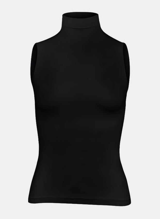 Silvy Lycra Diana Sleeveless High Neck Top For Women - Image 1