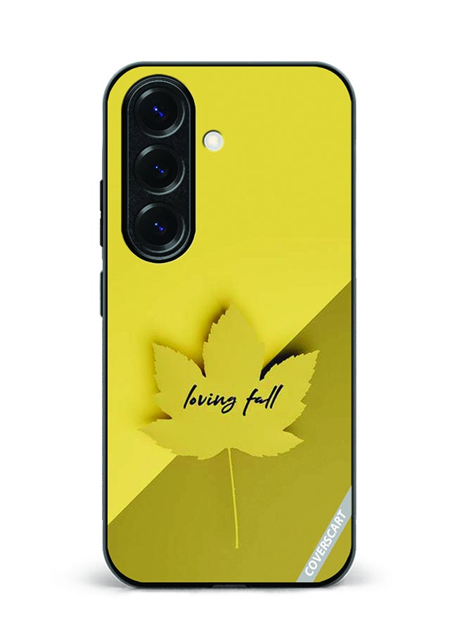 COVERSCART Protective Case Cover For Samsung Galaxy S24 Loving Fall Design Yellow