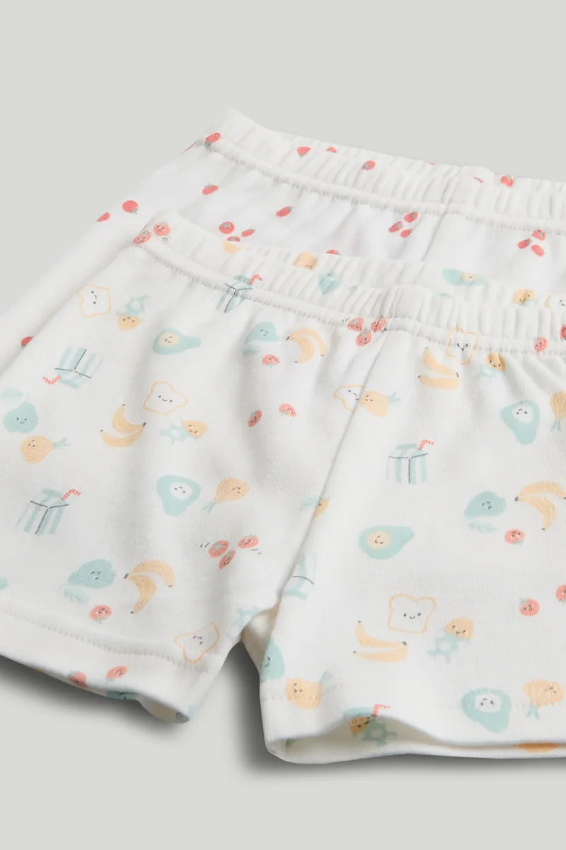 mothercare 2 Pack Breakfast Friends Short Pyjamas
