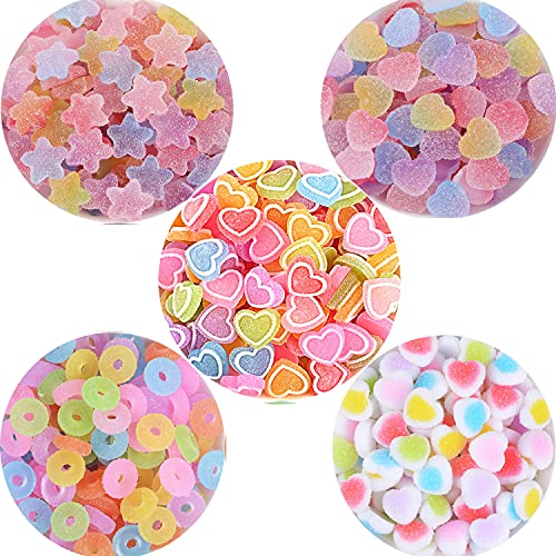 GBSTORE 50 Pcs Mix Fake Candy Resin Charm Flatback Embellishments Making Supplies for Cell Phone Case Scrapbooking Hair Clip Easter DIY Craft Making - Image 1