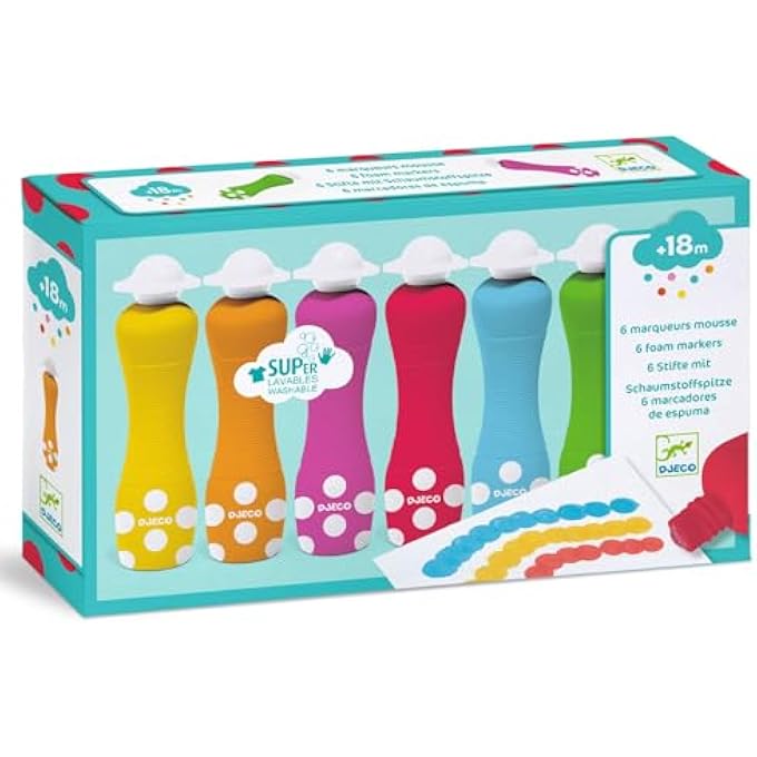 DJECO 6 FOAM MARKERS - Image 5