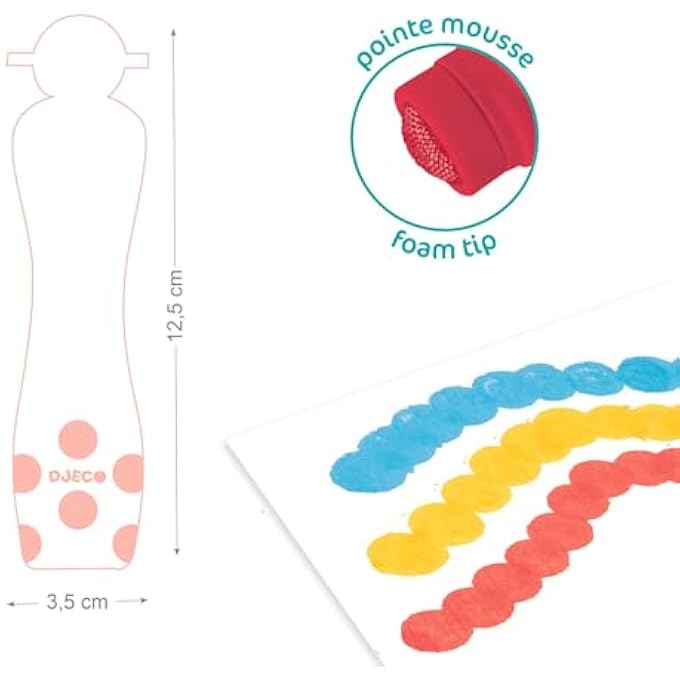 DJECO 6 FOAM MARKERS - Image 3