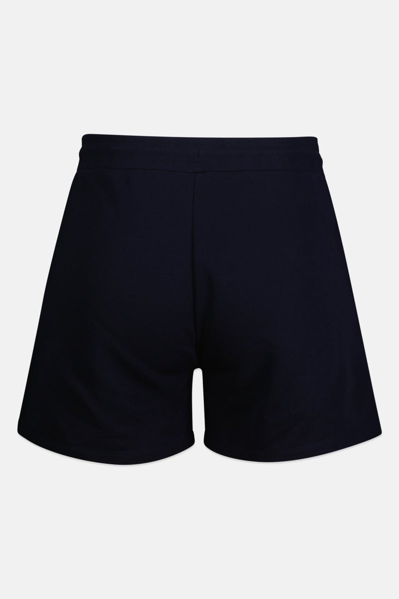 GANT Women Drawstring Embroidered Logo Basic Shorts, Navy - Image 2