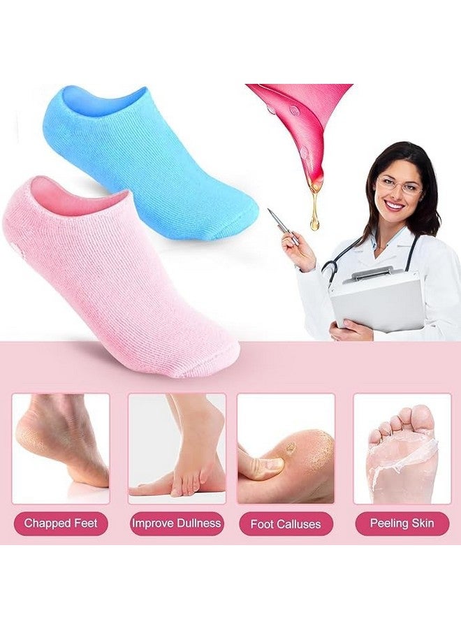 DISONE Moisturizing Gel Socks, Ultra-Soft Moisturizing Socks with Spa Quality Gel for Moisturizing, Gel Socks Helps Repair Dry Cracked Skins,foot gloves,pain relief socks women&men (multicolour) - Image 5