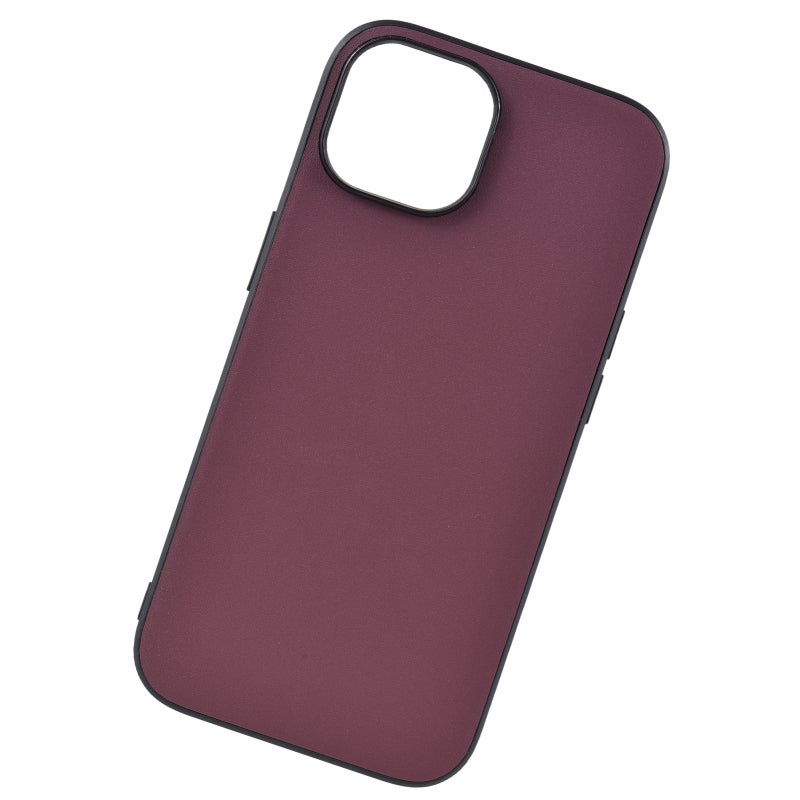 Faux Leather Phone Case: Slim Lightweight Matte Finish Cover for iPhone 15 Plus - 14 Minimalist Colors, Enhanced Protection for Daily Use - Image 1