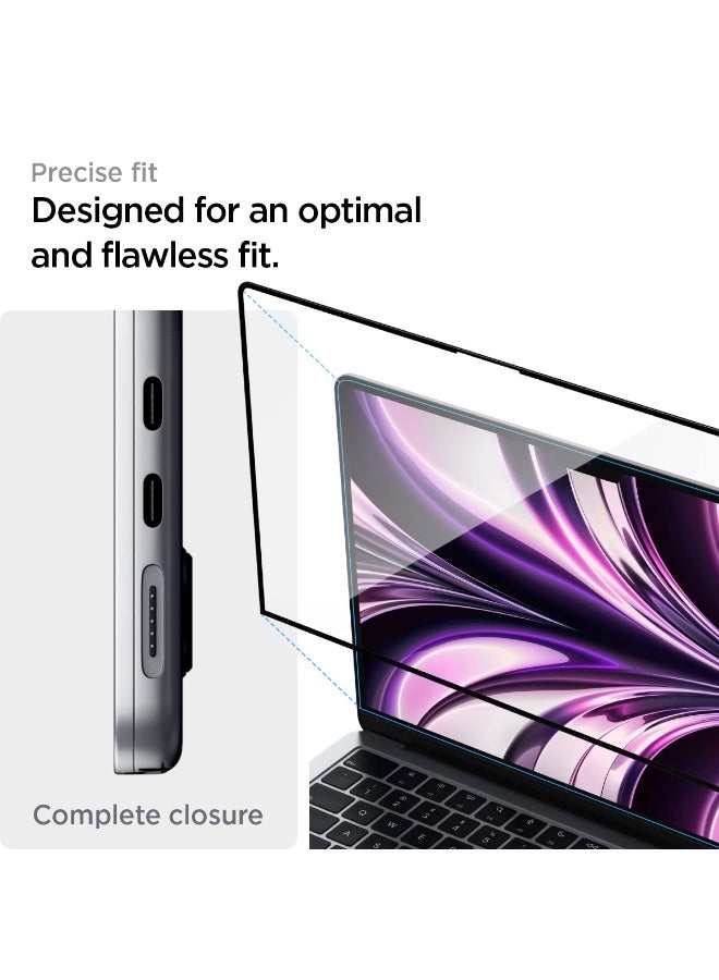 MUNTAQI Tempered Glass Screen Protector for MacBook Air 15 Inch (2023 M2 Model) – Anti-Scratch Ultra Clear HD Guard, Bubble-Free Easy Install, Touch Sensitivity Glass Film for Apple MacBook Air 15" M2 - Image 5