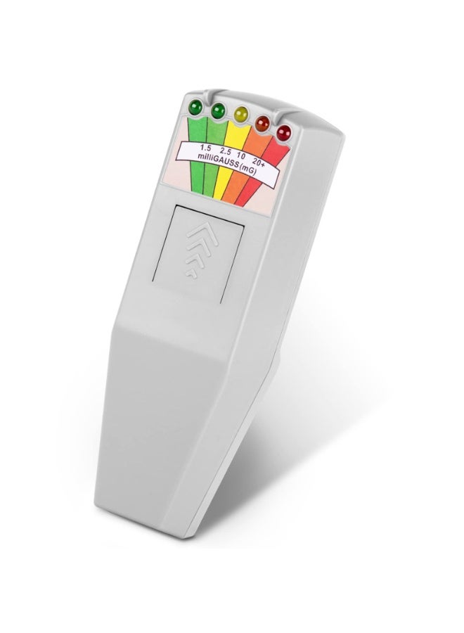 Portable LED EMF Electromagnetic Field Detector Tester, 50Hz-20000Hz, White - Image 1