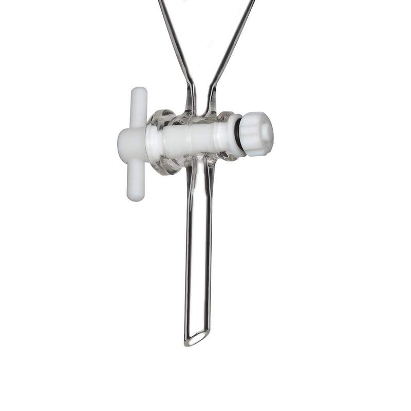 stonylab Borosilicate Glass 250 ml Heavy Wall Conical Separatory Funnel with 24/40 Joints and PTFE Stopcock - Image 5