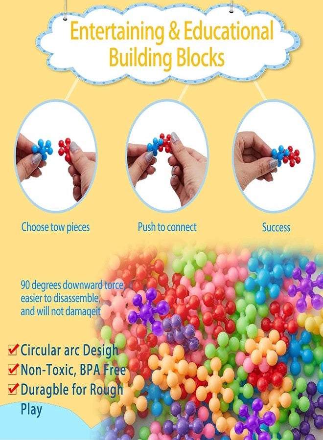 ZUGAD Solid Plastic Building Block Set for Kids, Interlocking Educational Toys Set Fine Preschool Kids Skills and Sensory Development, Ideal for Preschool Creativity Kids Toys - Multi. (300 PC) - Image 3