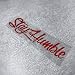 DXYMOO Car Stickers for Stay Humble Auto Front Rear Windshield Window Decal Vans Truck Window Tail Decoration Red 500x125mm - Image 2