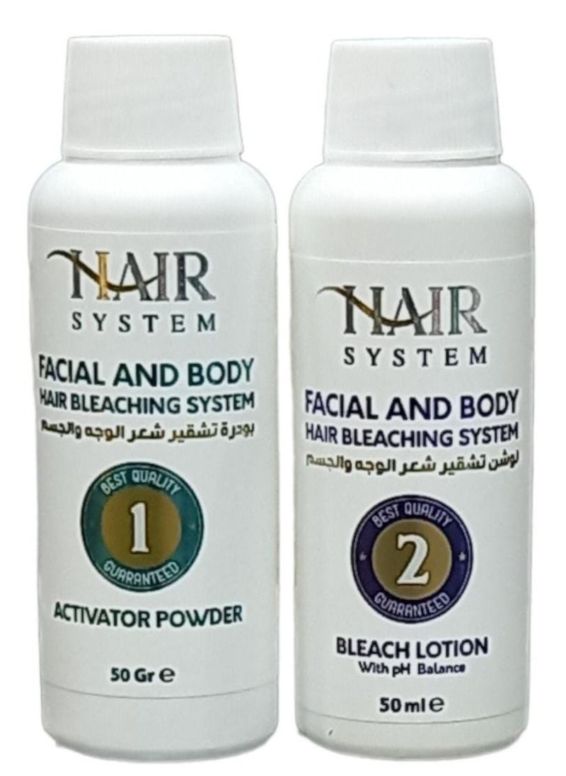 HAIR SYSTEM Quick And Easy To Use Facial And body Hair Bleaching Kit  - Image 2