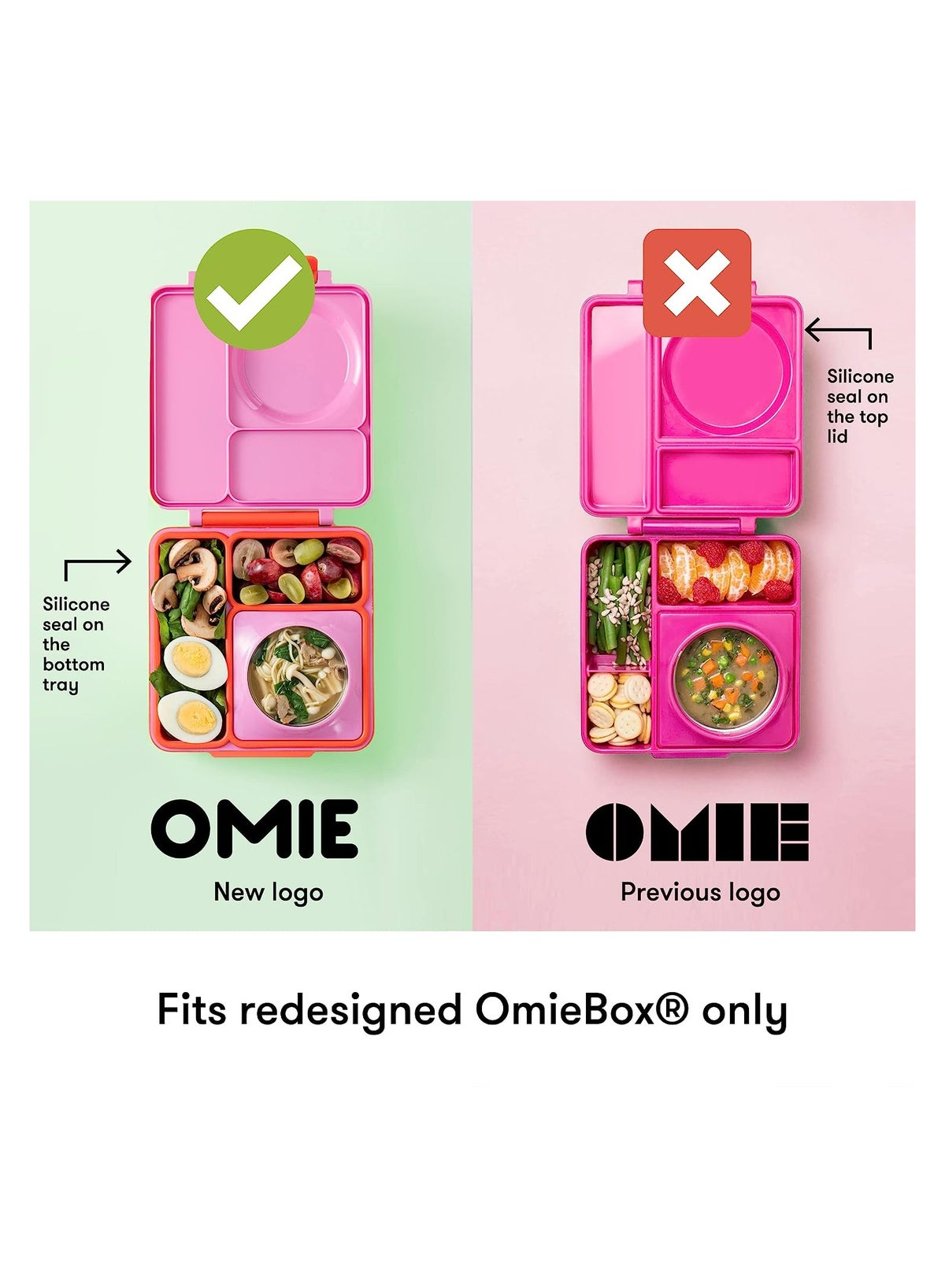 Omie Omiebox Leakproof Dips Containers To Go 2Pcs 4Oz - Sea Blue & Green