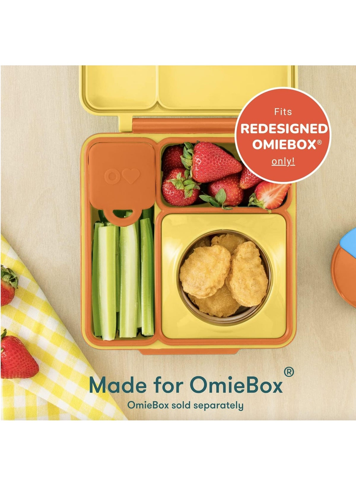 Omie Omiebox Leakproof Dips Containers To Go 2Pcs 4Oz - Sea Blue & Green