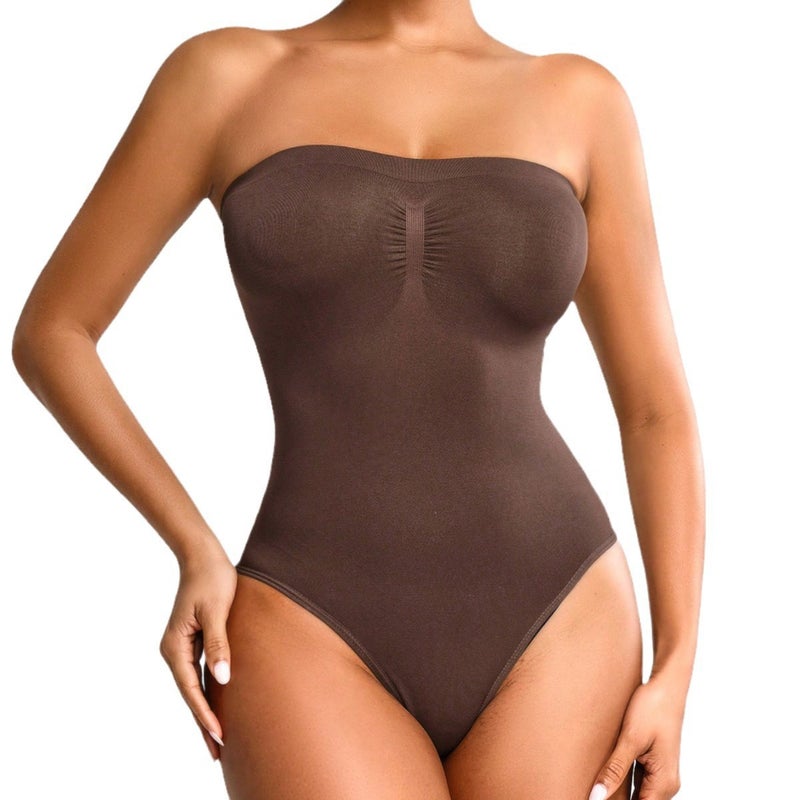 Women's Seamless Bodysuit Shapewear Tummy Control Butt Lift - Image 5