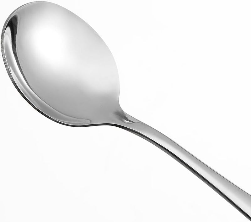 Eslite Large Soup Spoons/Stainless Steel Bouillion Spoons,12-Piece,7.7 Inches - Image 3