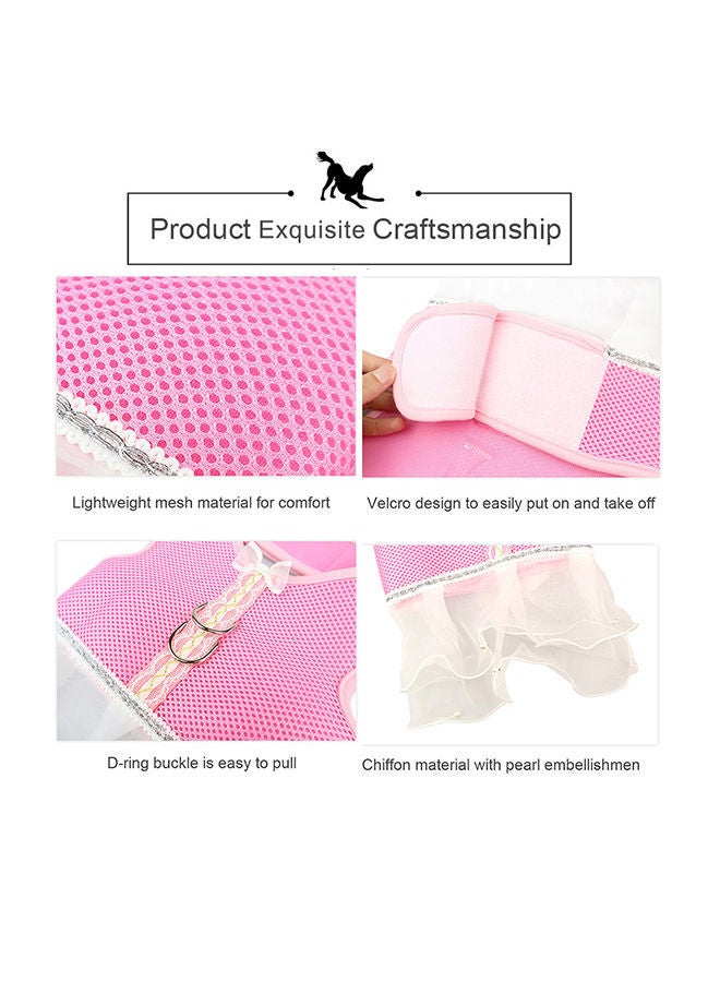 NIBEMINENT Tutu Skirt For Pet Pink/White 13x1.50x12cm - Image 3