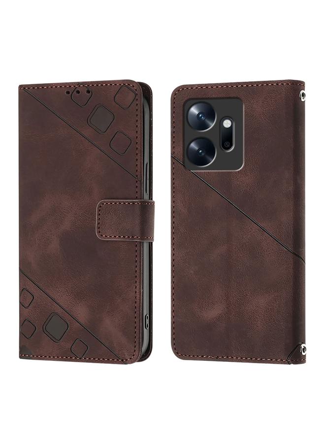 Zaboon Case For Infinix Zero 20 Skin Feel Embossed Leather Phone Case - Image 2