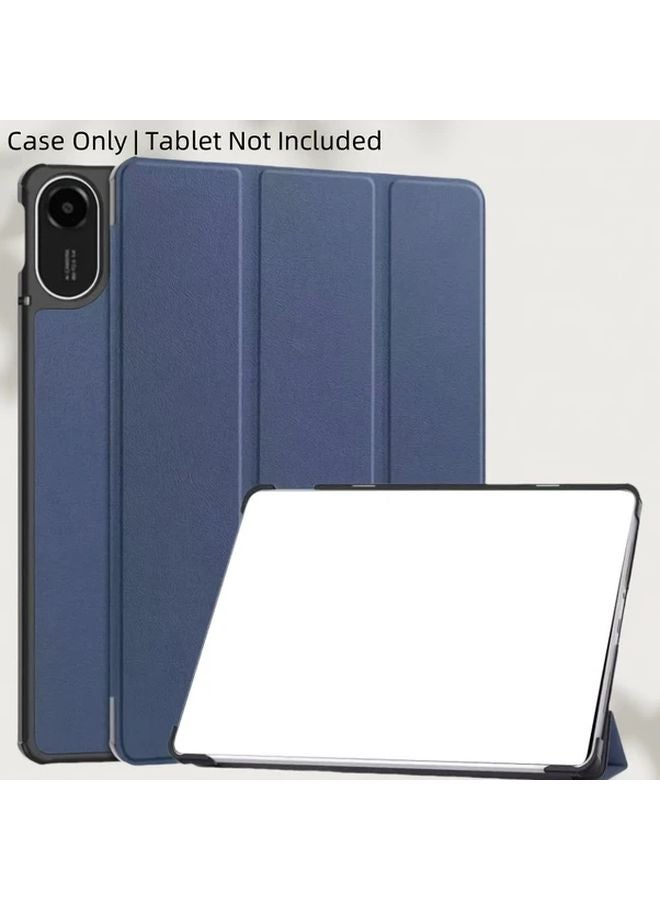 Redmi Pad 2 11 بوصة 2025 غطاء واقي أزرق غامق مغناطيسي مع خاصية الإيقاظ والإغلاق - Image 4