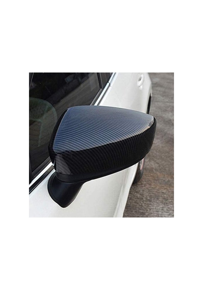 Fouedy Car Rearview Mirror Cover Trim Accessories for Mazda 3 Axela (2014-2018) - ABS Carbon Fiber - Image 5