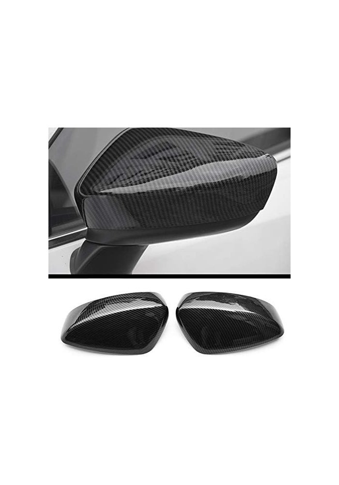 Fouedy Car Rearview Mirror Cover Trim Accessories for Mazda 3 Axela (2014-2018) - ABS Carbon Fiber - Image 2