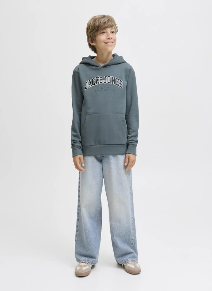 Jack & Jones Junior Kids Jjecaleb Varsity Hoodie