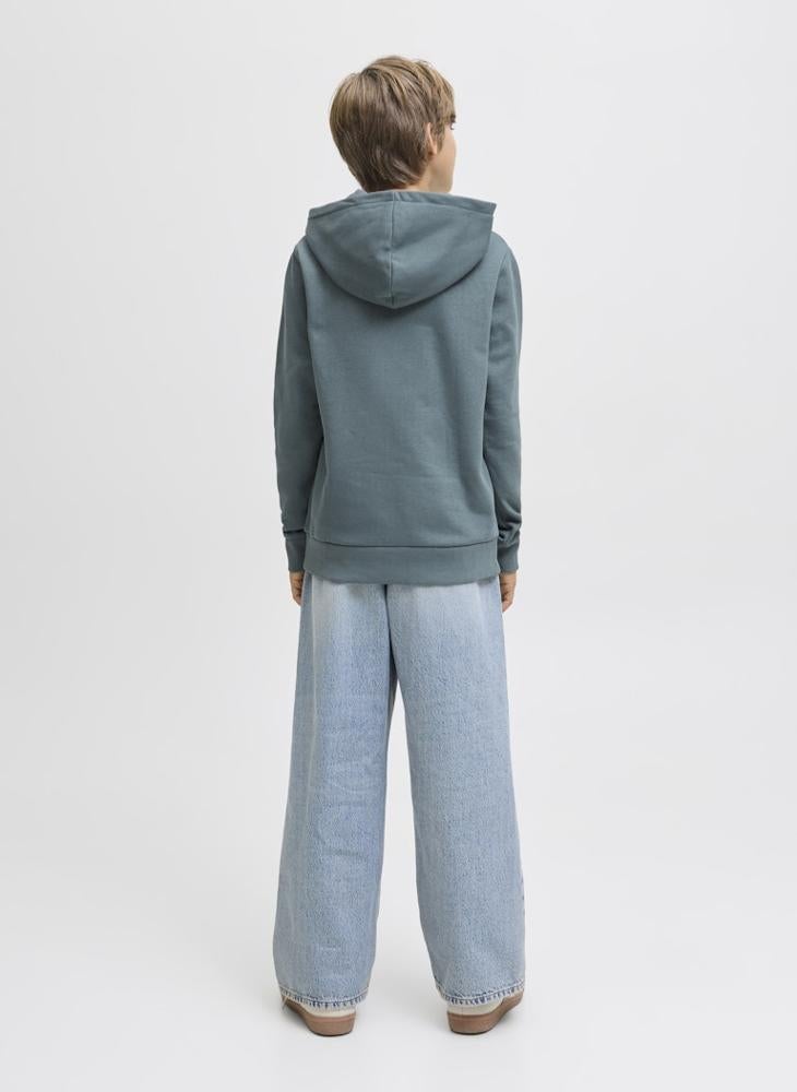 Jack & Jones Junior Kids Jjecaleb Varsity Hoodie - Image 2