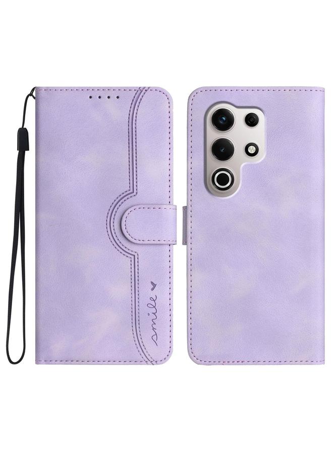 اس-توب جراب لهاتف Itel S25 Ultra مصنوع من الجلد بنمط قلب - Image 1