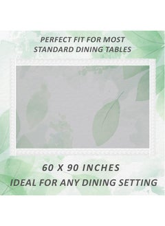 Kuber Industries Kuber Industries Dining Table Cover 6 Seater|Table Cloth for 6 Seater Dining Table|Table Sheet For dining, Party, Events|Waterproof Table Protector|Indoor And Outdoor Use (White Lace)  - Image 3