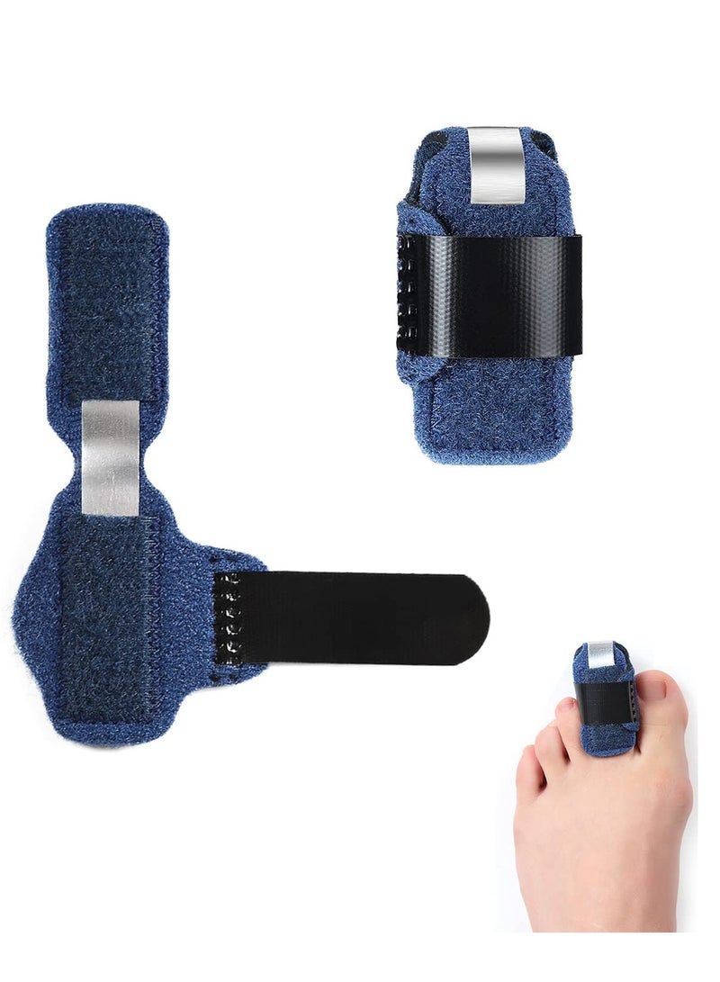 RATSAW 1 Pair Toe Splint Broken Toe Brace Toe Straightener for Hammer Toe Curled Toe Big Toe Women Men Broken Toe Support Toe Wraps  - Image 1