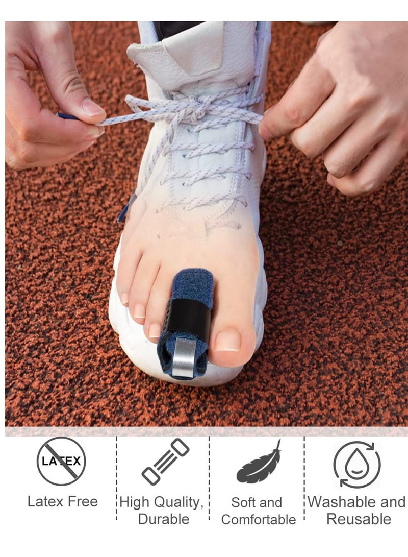 RATSAW 1 Pair Toe Splint Broken Toe Brace Toe Straightener for Hammer Toe Curled Toe Big Toe Women Men Broken Toe Support Toe Wraps  - Image 4