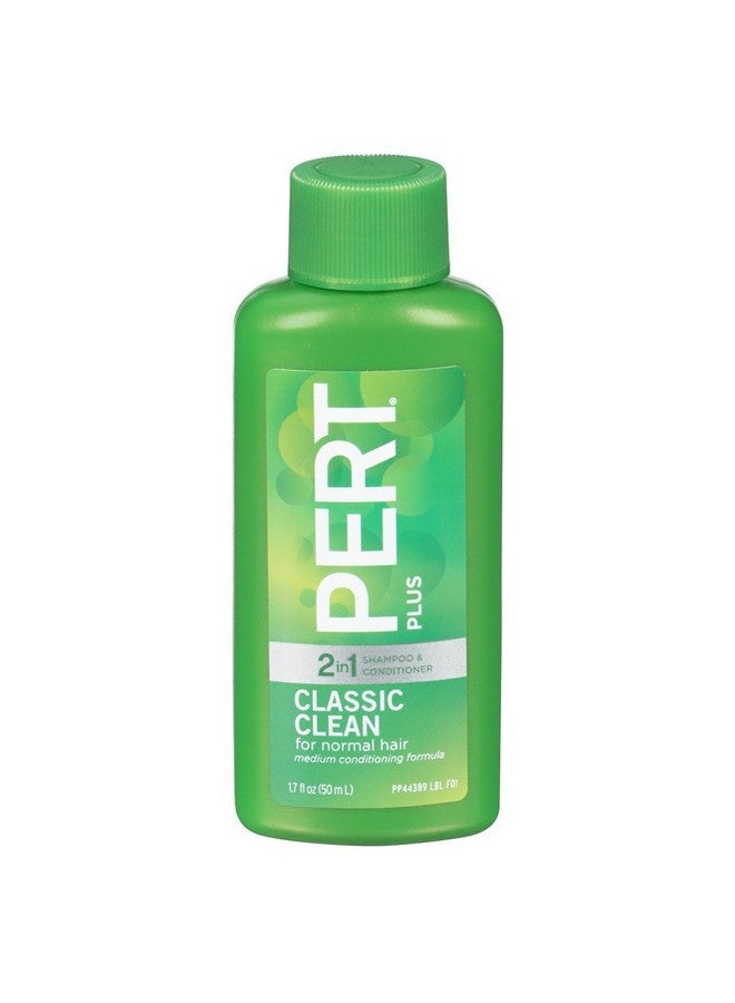 PERT Classic Clean 2In1 Shampoo & Conditioner Great For Travel Or Your Gym Bag 1.7 Fl. Oz.  - Image 1