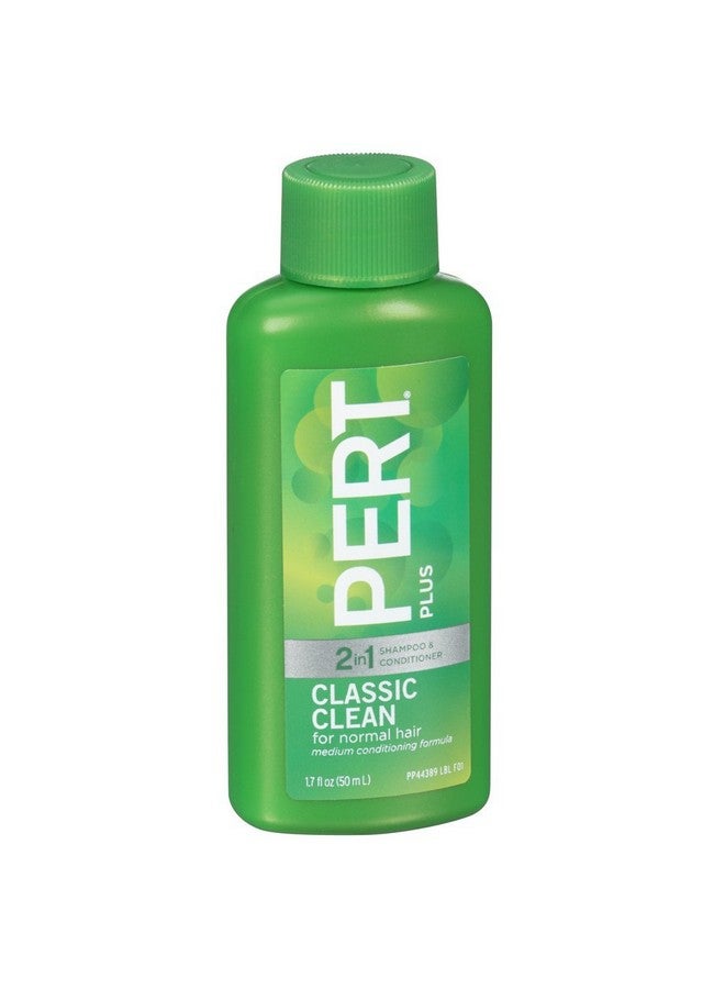 PERT Classic Clean 2In1 Shampoo & Conditioner Great For Travel Or Your Gym Bag 1.7 Fl. Oz.  - Image 2