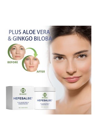bio-yeast ointment with aloe vera & ginkgo biloba , repairs dullness, lightens fine lines, brightens skin, tightens and whitens skin, anti-wrinkle cream,Suitable For All Skin Types 100g - pzsku/Z68E0B6D21E0D7BD71F90Z/45/_/1720000805/91fada20-aa83-412f-a718-ac740a71b755