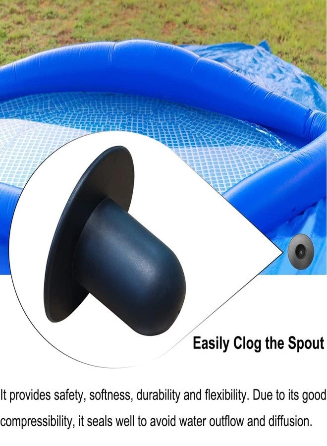Popbee 4 PCS Pool Pump Strainer Wall Plugs Replacement Parts for Most Above Ground Pools Compatible with Intex & Bestway (Black) - Image 5