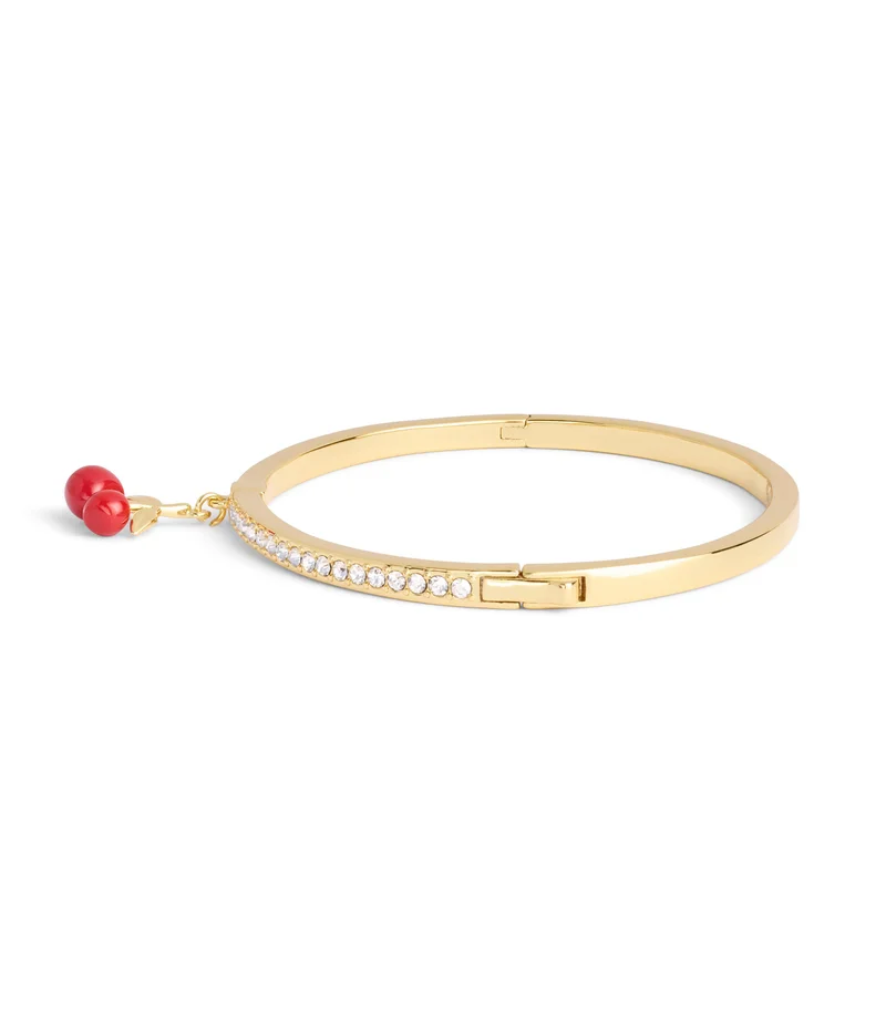 COACH Cherry Cluster Charm Bangle Bracelet