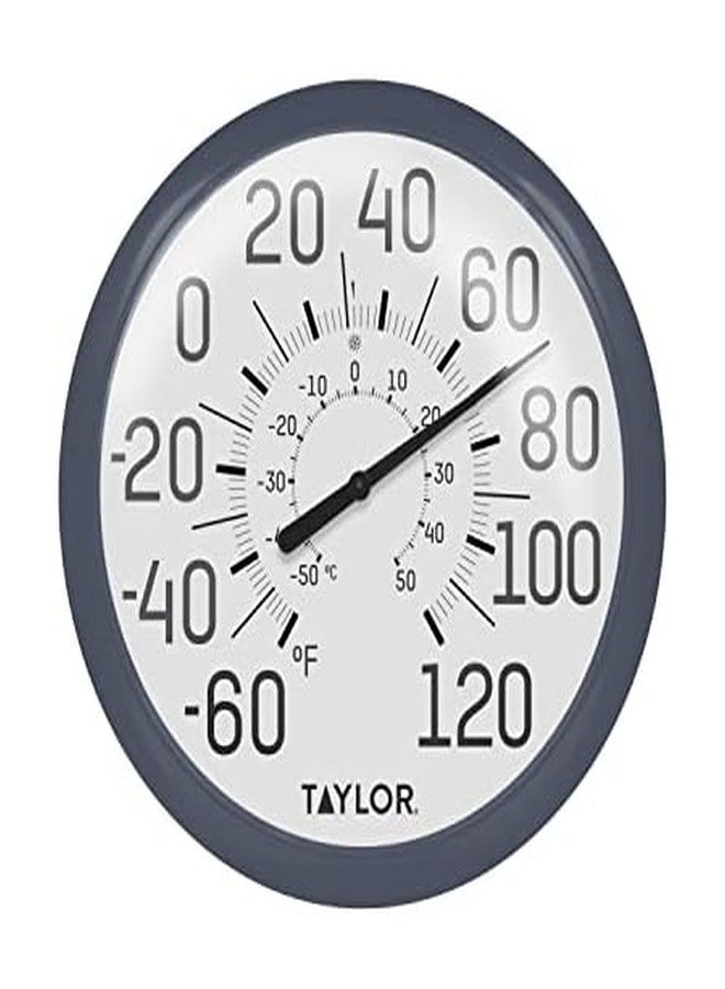 Taylor Big & Bold Wall Thermometer, 13.25 Inch, Navy - Image 1
